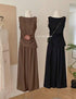 Women Casual side Knot Design Sleeveless Tops With Pants